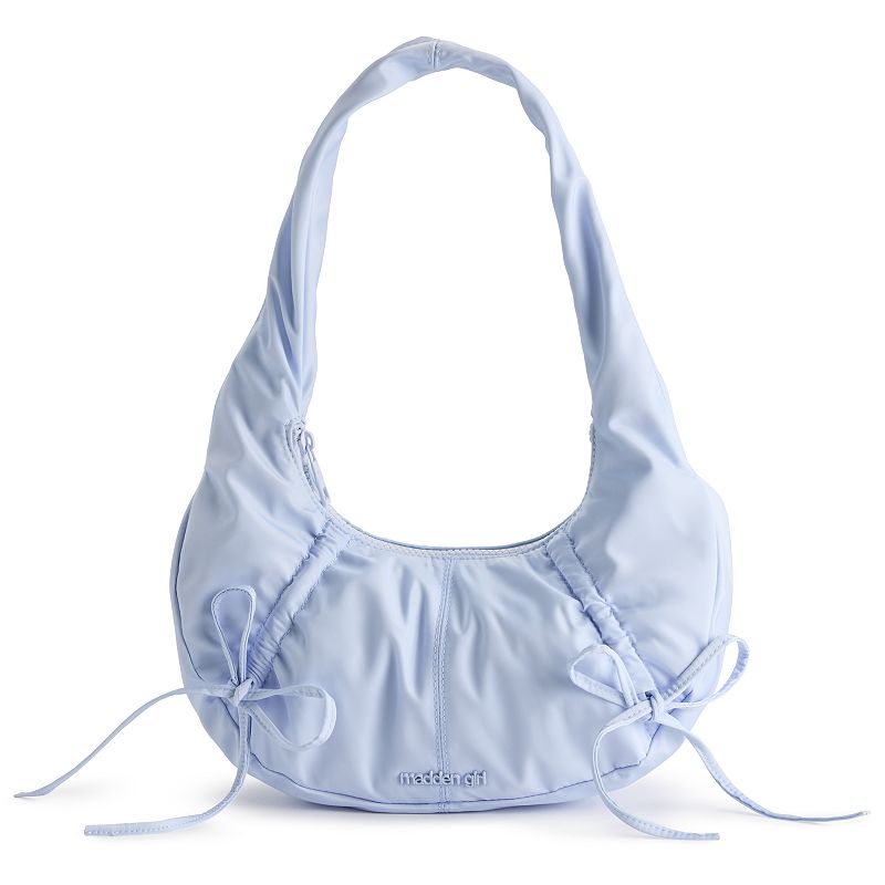 madden girl Crescent Shoulder Bag, Baby Blue