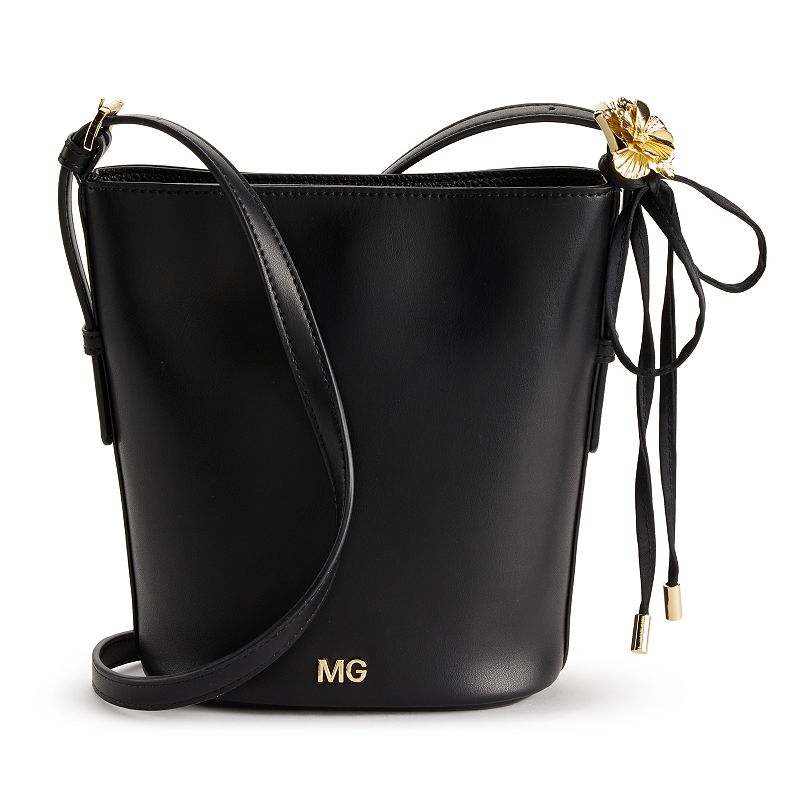 madden girl Crossbody Bucket Bag, Black