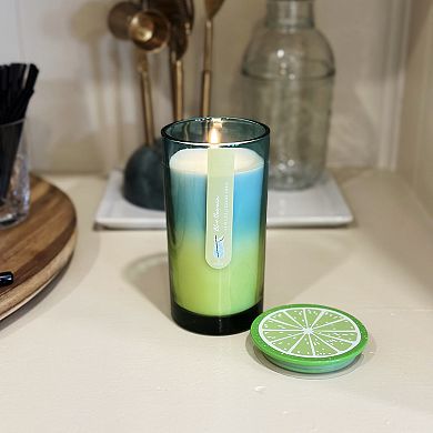Sonoma Goods For Life® Blue Hawaiian 11.8-oz. Ombre Tall Cylinder Candle Jar
