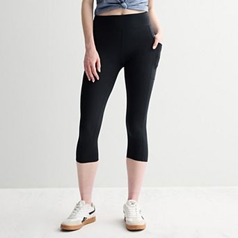 Juniors' SO® Sporty Cropped Pocket Leggings