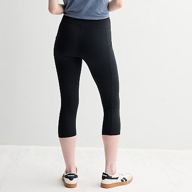 Juniors' SO® Sporty Cropped Pocket Leggings