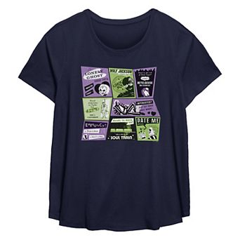 Plus Size Beetlejuice 2 Classified Ads Flowy Graphic Tee