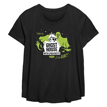 Plus Size Beetlejuice 2 Ghost House With Lydia Deetz Flowy Graphic Tee