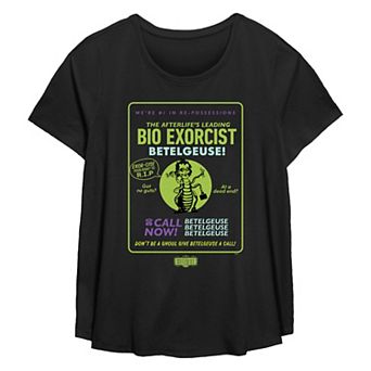 Plus Size Beetlejuice 2 Betelgeuse The Leading Bio Exorcist Flowy Graphic Tee