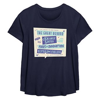 Plus Size Beetlejuice 2 The Great Beyond Pearly Gates Flowy Graphic Tee