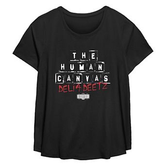 Plus Size Beetlejuice 2 Delia Deetz The Human Canvas Flowy Graphic Tee