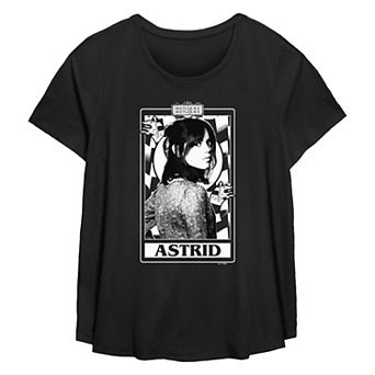 Plus Size Beetlejuice 2 Astrid Card Flowy Graphic Tee
