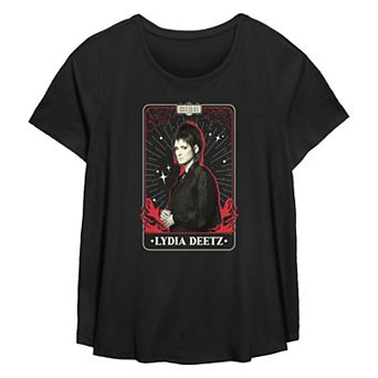 Plus Size Beetlejuice 2 Lydia Deetz Card Flowy Graphic Tee