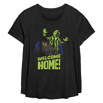 Plus Size Beetlejuice 2 Betelgeuse Welcome Home Flowy Graphic Tee