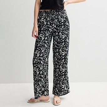 Juniors' SO® High-Rise Smocked Wide Leg Pants