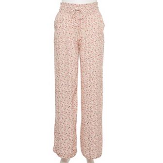 Juniors' SO® High-Rise Smocked Wide Leg Pants
