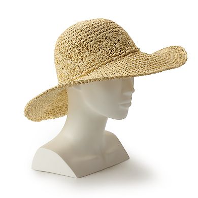 Women's LC Lauren Conrad Crochet Floppy Hat