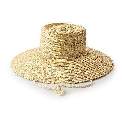 Women's LC Lauren Conrad Wheat Straw Downbrim Hat