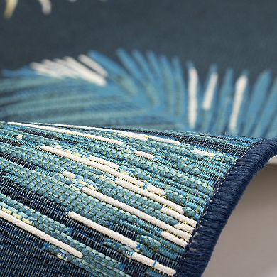 Liora Manne Esencia Palm Border Indoor/Outdoor Area Rug