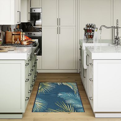 Liora Manne Esencia Palm Border Indoor/Outdoor Area Rug