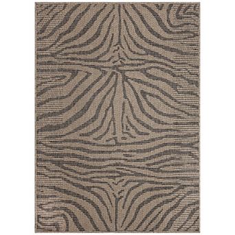 Liora Manne Monaco Zebra Indoor/Outdoor Area Rug Area Rug