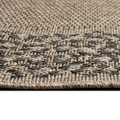 Liora Manne Monaco Leopard Border Indoor/Outdoor Area Rug Area Rug