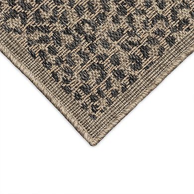 Liora Manne Monaco Leopard Border Indoor/Outdoor Area Rug Area Rug