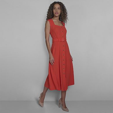 Women's Harper Rose Squareneck Button Front Dress
