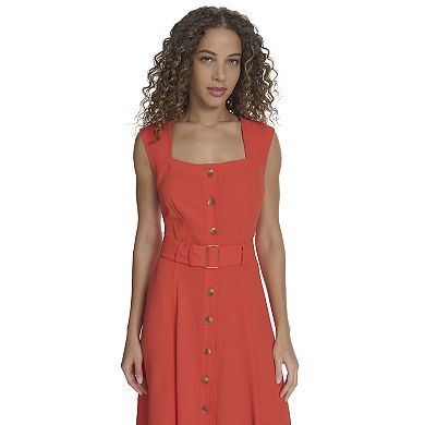 Women's Harper Rose Squareneck Button Front Dress