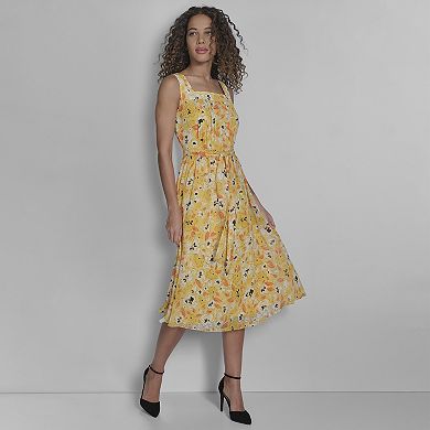 Women's La Nouvelle Renaissance Flare Chiffon Tank Dress