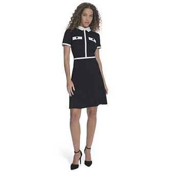 Women's La Nouvelle Renaissance Short Sleeve Collared Dress