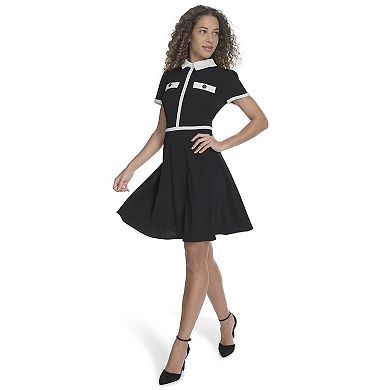 Women's La Nouvelle Renaissance Short Sleeve Collared Dress