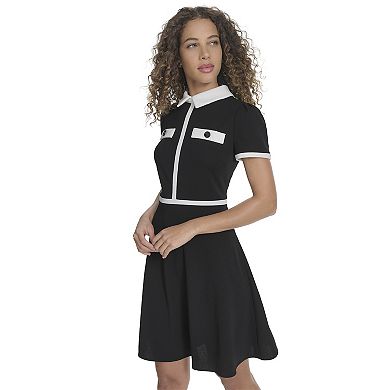 Women's La Nouvelle Renaissance Short Sleeve Collared Dress