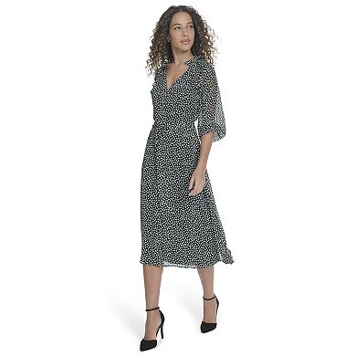 Women's La Nouvelle Renaissance Long Sleeve Pleated Dress