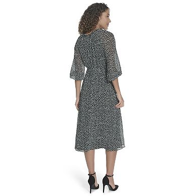 Women's La Nouvelle Renaissance Long Sleeve Pleated Dress