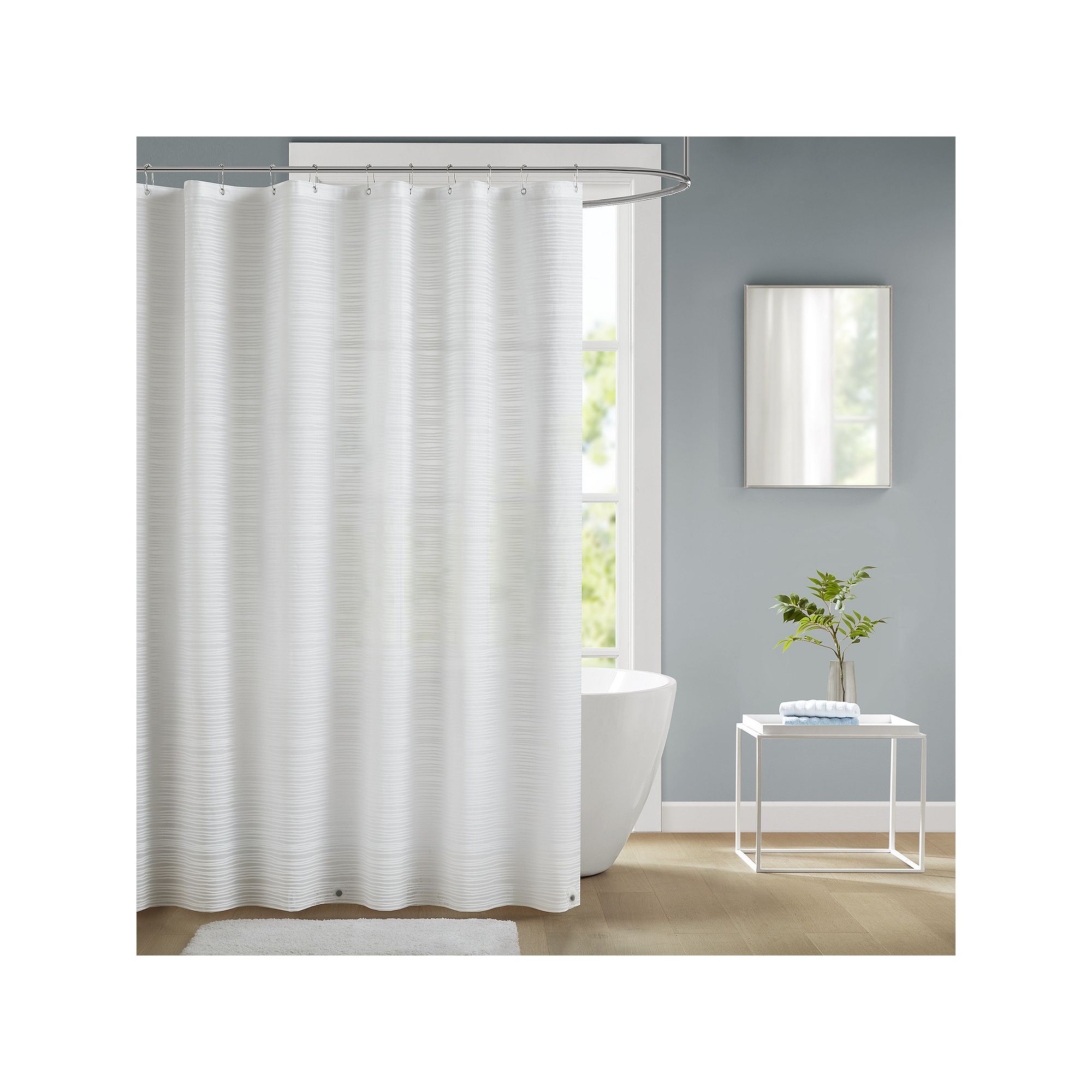 The Big One® PEVA Shower Curtain, Size: 70X72, White