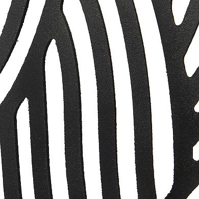 Stella & Eve Black Wooden 3 Panel Partition Room Divider Screen