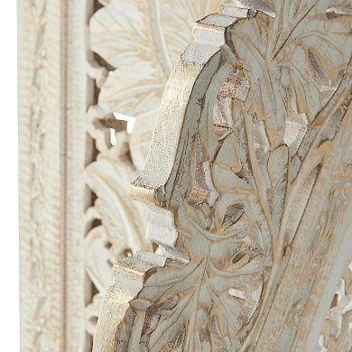 Stella & Eve Floral Arched Partition 4-Panel Room Divider Screen