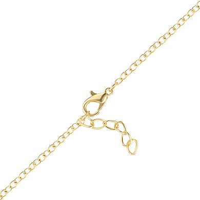 Disney's Lilo & Stitch 18k Gold Plated Station Bracelet