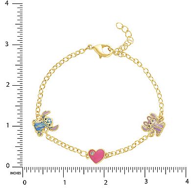 Disney's Lilo & Stitch 18k Gold Plated Station Bracelet