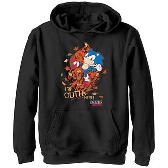 Boys 8-20 Sonic The Hedgehog I'm Outta Here Graphic Hoodie