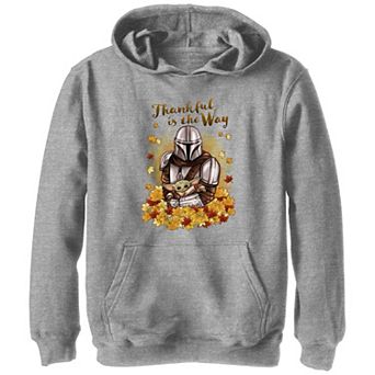 Boys 8-20 Star Wars The Mandalorian Thankful Is The Way Graphic Hoodie