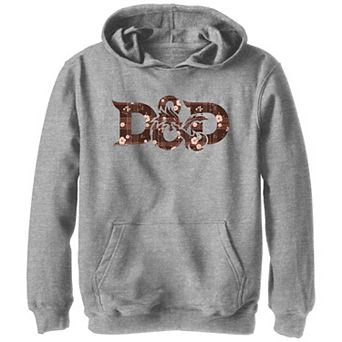 Boys 8-20 Dungeons & Dragons Autumn Plaid Print Logo Graphic Hoodie
