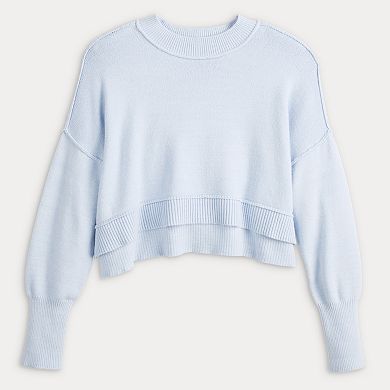 Juniors' SO® Slouchy Cropped Sweater