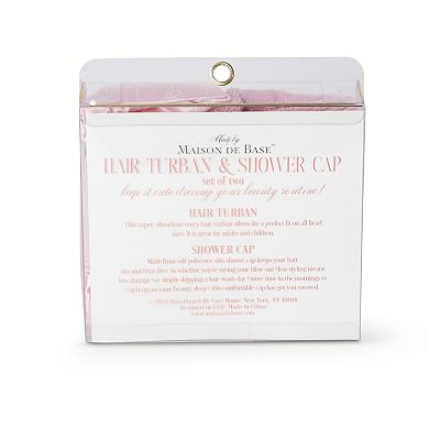 Women's MAISON DE BASE 2-pc. Shower Cap and Hair Towel Assorted Set - Styles May Vary