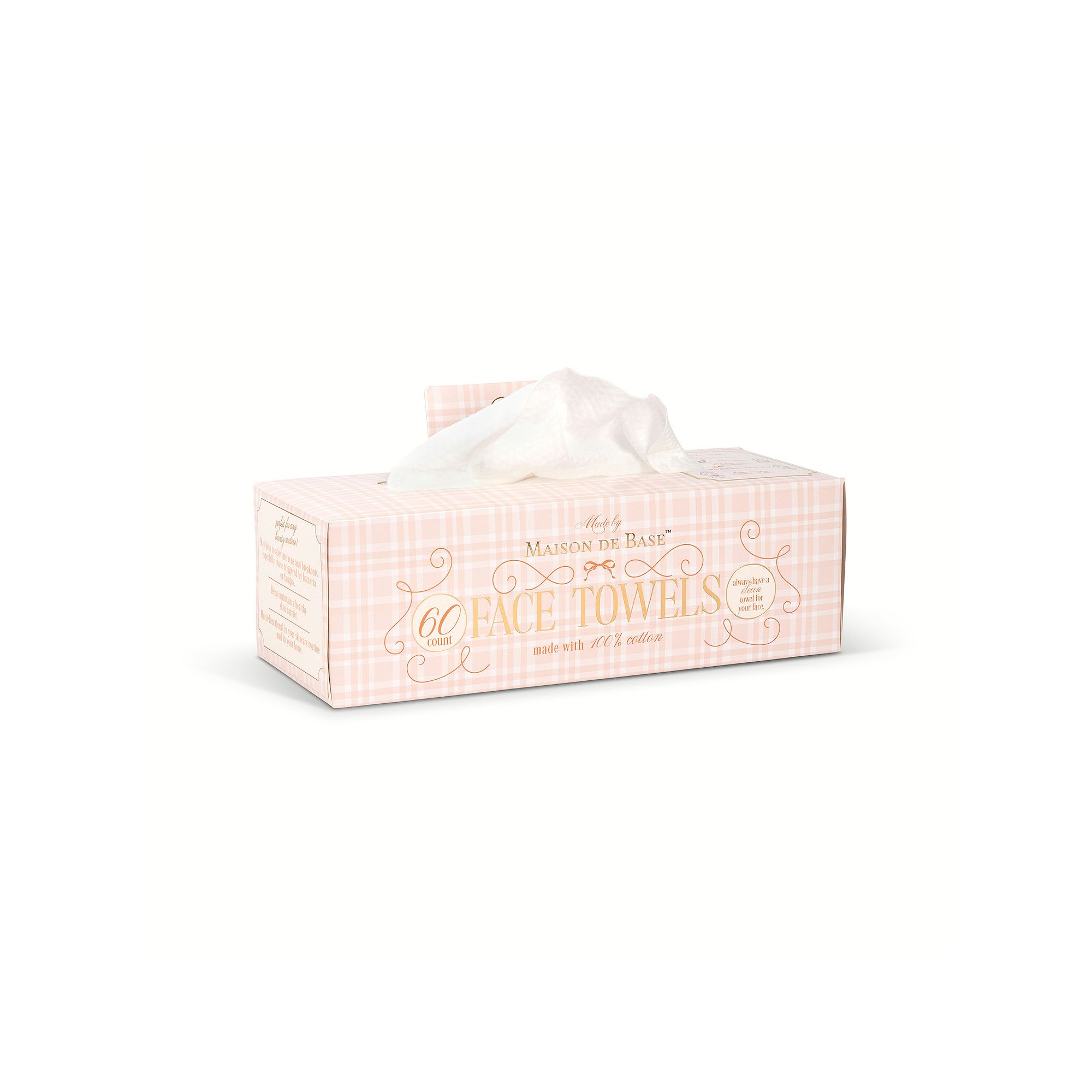 Womens MAISON DE BASE 2 Pack 60pc Assorted Cotton Face Towels - Styles May