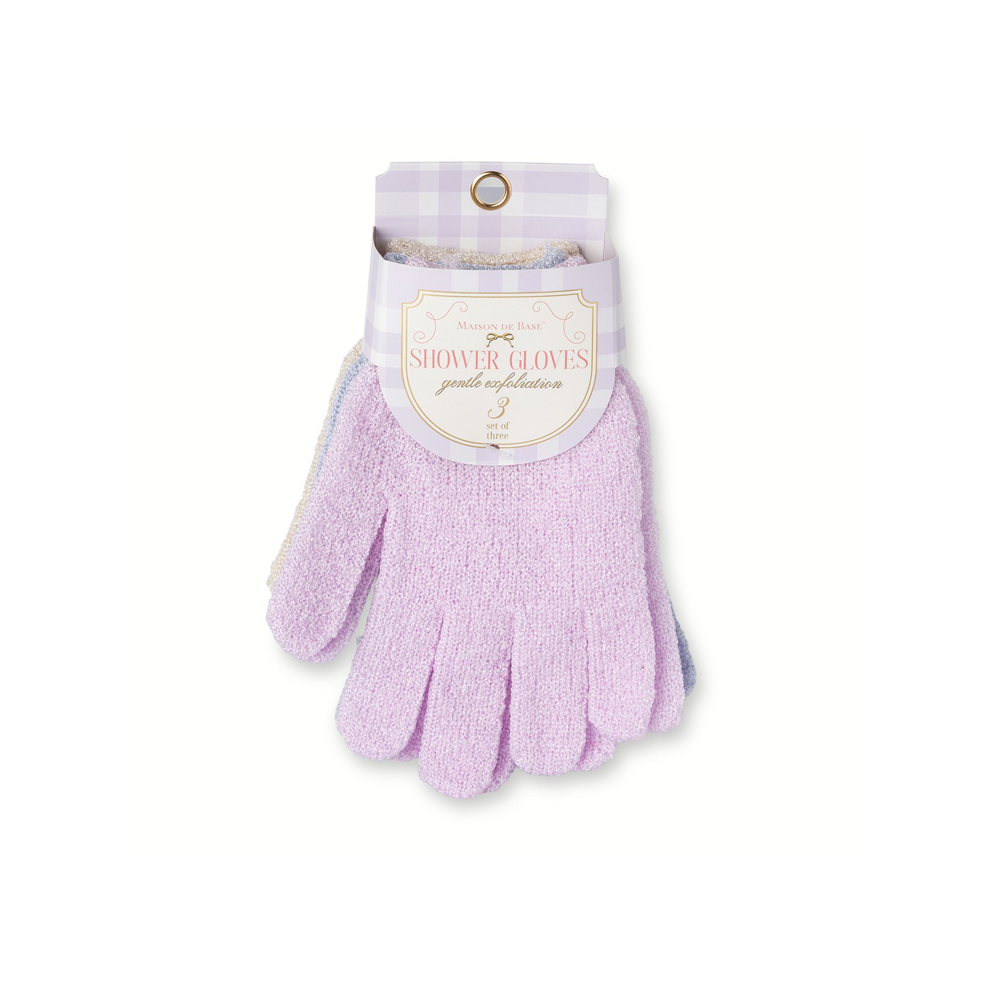 MAISON DE BASE 3-pc. Exfoliating Gloves Set - Styles May Vary, Pink