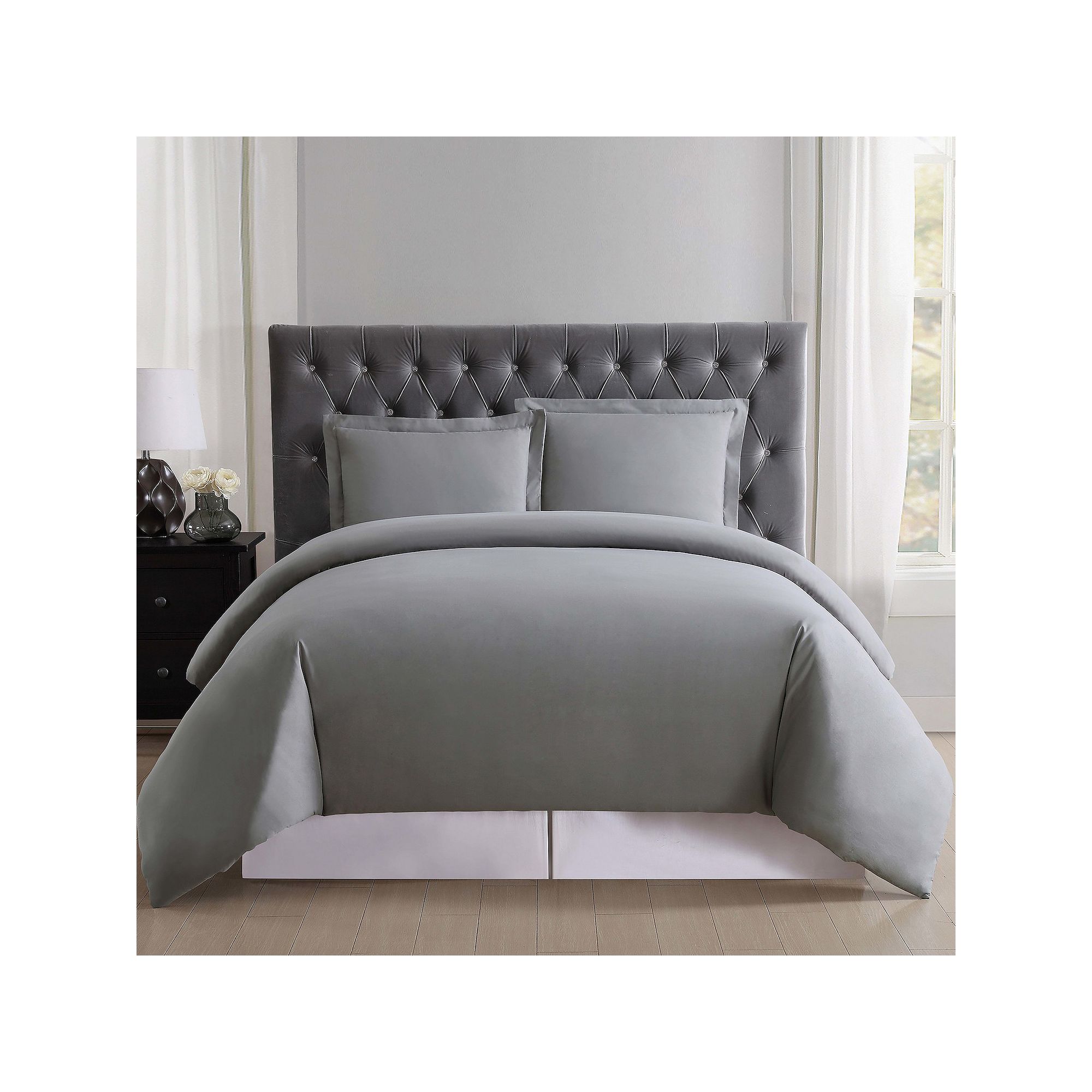 Truly Soft Everyday Duvet Set, Gray