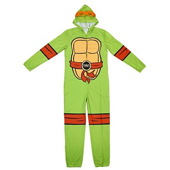 Adult TMNT Teenage Mutant Ninja Turtles Hooded Cosplay Union Suit