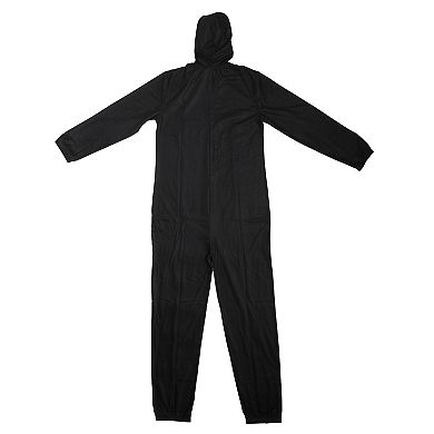 Adult Skeleton Halloween Hooded Union Suit