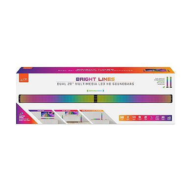iLive Bright Lines Dual 20" Multimedia LED HD Soundbars