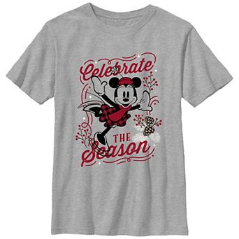 Disney's Minnie Mouse Celebrate The Season Boys 8-20 Graphic Tee