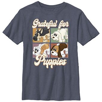 Boys 8-20 Pound Puppies Grateful For Puppies Graphic Tee