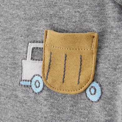 Baby Boy Carter's 5-pk. Construction Short Sleeve Cotton Bodysuits