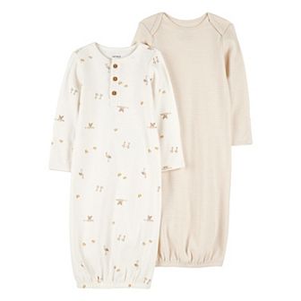 Baby Carter's 2 pk Long Sleeve Sleeper Gown Set